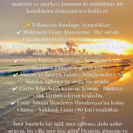 With Private Pool And Unique Sea View In فيلة Çeşme